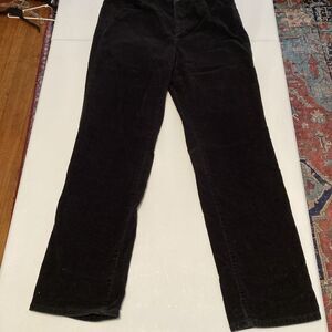 Talbots Women’s Deep Black Corduroy Heritage Straight Leg Jeans Size 12 Classic